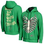 AJ Lee Ribcage Hoodie Green – Women’s Graphic Wrestling Hoodie