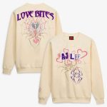 AJ Lee Love Bites Sweatshirt Cream – Women’s Wrestling Graphic Sweatshirt