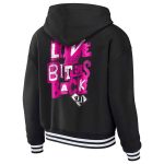 Women’s Black Cropped Lace-Up Hoodie | Stylish Cropped Pullover Sweatshirt - Image 3