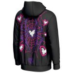 AJ Lee Spider Web Hoodie Black – Women’s Graphic Wrestling Hoodie - Image 3