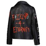 Alexa Bliss Friends for Eternity Jacket – Women’s Black Leather Look - Image 3