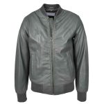 Men’s Grey MA-1 Bomber Jacket – Ryan Classic Fligh