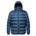 1. Men’s Hooded Canvas Puffer Jacket – Casual Winter Outdoor Wear
