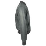 Men’s Grey MA-1 Bomber Jacket – Ryan Classic Fligh - Image 3