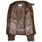 Men’s Leather Biker Jacket with Quilted Details – Jackson Timber - Image 6